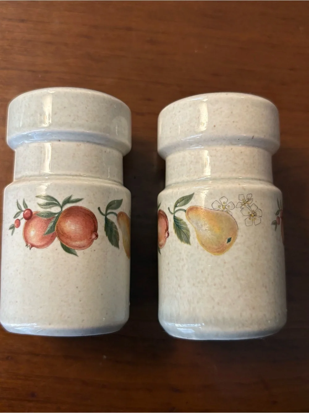 Wedgwood Ceramic Salt Pepper Shakers - England